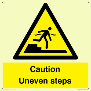 WV12400: Caution Uneven steps