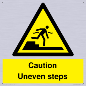 WV12400: Caution Uneven steps