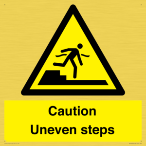 WV12400: Caution Uneven steps