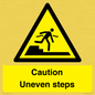 WV12400: Caution Uneven steps