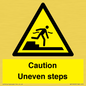 WV12400: Caution Uneven steps