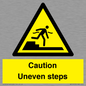WV12400: Caution Uneven steps