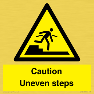 WV12400: Caution Uneven steps