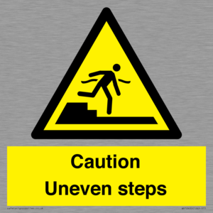 WV12400: Caution Uneven steps