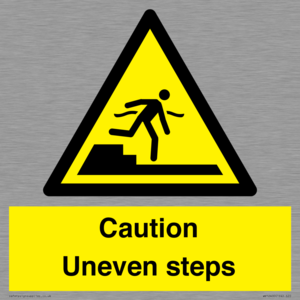 WV12400: Caution Uneven steps