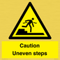 WV12400: Caution Uneven steps