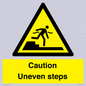 WV12400: Caution Uneven steps