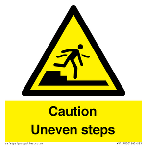 WV12400: Caution Uneven steps