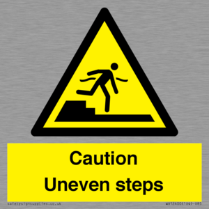 WV12400: Caution Uneven steps