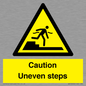 WV12400: Caution Uneven steps