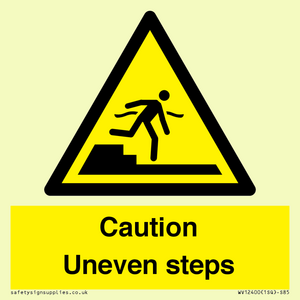 WV12400: Caution Uneven steps