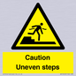 WV12400: Caution Uneven steps
