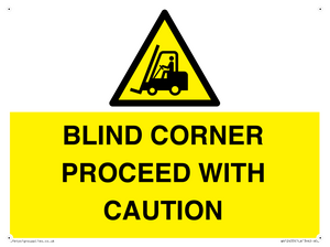 WV12433: BLIND CORNER PROCEED WITH CAUTION