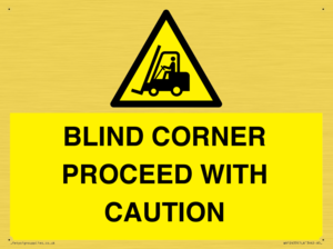 WV12433: BLIND CORNER PROCEED WITH CAUTION