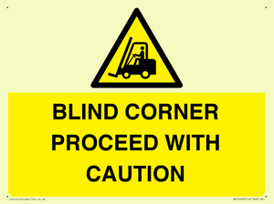 WV12433: BLIND CORNER PROCEED WITH CAUTION