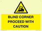 WV12433: BLIND CORNER PROCEED WITH CAUTION
