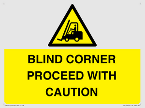 WV12433: BLIND CORNER PROCEED WITH CAUTION
