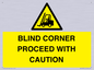 WV12433: BLIND CORNER PROCEED WITH CAUTION