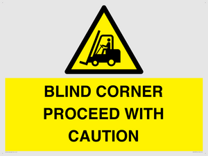 WV12433: BLIND CORNER PROCEED WITH CAUTION