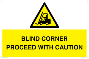 WV12433: BLIND CORNER PROCEED WITH CAUTION