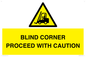 WV12433: BLIND CORNER PROCEED WITH CAUTION