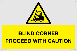 WV12433: BLIND CORNER PROCEED WITH CAUTION