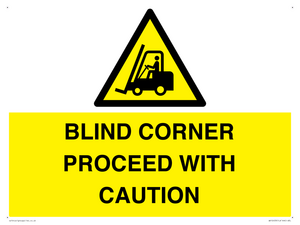 WV12433: BLIND CORNER PROCEED WITH CAUTION
