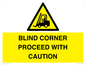 WV12433: BLIND CORNER PROCEED WITH CAUTION