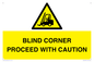 WV12433: BLIND CORNER PROCEED WITH CAUTION