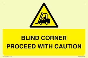 WV12433: BLIND CORNER PROCEED WITH CAUTION