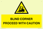 WV12433: BLIND CORNER PROCEED WITH CAUTION
