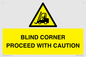 WV12433: BLIND CORNER PROCEED WITH CAUTION