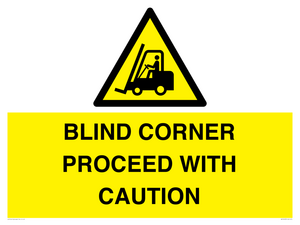 WV12433: BLIND CORNER PROCEED WITH CAUTION