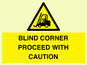 WV12433: BLIND CORNER PROCEED WITH CAUTION