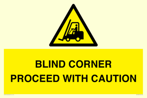 WV12433: BLIND CORNER PROCEED WITH CAUTION