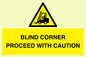 WV12433: BLIND CORNER PROCEED WITH CAUTION