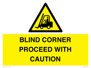 WV12433: BLIND CORNER PROCEED WITH CAUTION