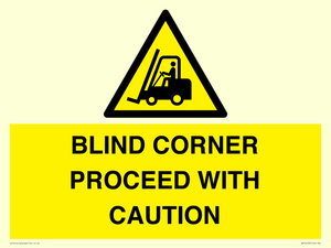 WV12433: BLIND CORNER PROCEED WITH CAUTION