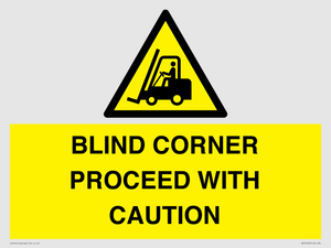WV12433: BLIND CORNER PROCEED WITH CAUTION