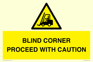 WV12433: BLIND CORNER PROCEED WITH CAUTION