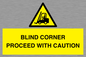 WV12433: BLIND CORNER PROCEED WITH CAUTION