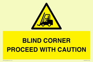 WV12433: BLIND CORNER PROCEED WITH CAUTION