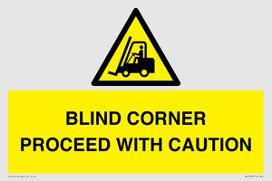 WV12433: BLIND CORNER PROCEED WITH CAUTION