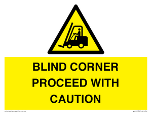 WV12433: BLIND CORNER PROCEED WITH CAUTION