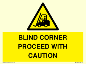 WV12433: BLIND CORNER PROCEED WITH CAUTION