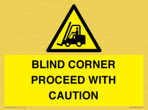 WV12433: BLIND CORNER PROCEED WITH CAUTION