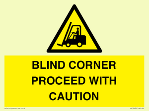 WV12433: BLIND CORNER PROCEED WITH CAUTION