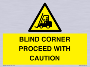 WV12433: BLIND CORNER PROCEED WITH CAUTION