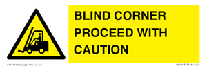 WV12433: BLIND CORNER PROCEED WITH CAUTION