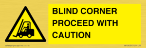 WV12433: BLIND CORNER PROCEED WITH CAUTION